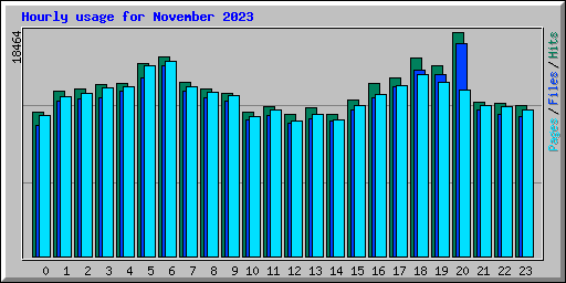 Hourly usage for November 2023